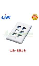 US-2316 Face Plate หน้ากาก 6 ช่อง 0