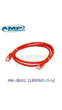 AM-36X1 (18592yy-4) AMP สาย Patch Cord Cat6, 4Ft