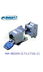 AM-3602A (1711716-1) AMP เต้ารับตัวเมีย CAT6A MODULAR JACK SHIELD 0