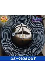 US-9106OUT สายแลนภายนอก สีดำ CAT6 OUTDOOR 23 AWG (Double Jacket)