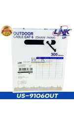 US-9106OUT สายแลนภายนอก สีดำ CAT6 OUTDOOR 23 AWG (Double Jacket)